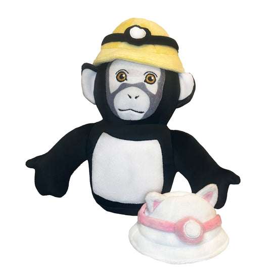 CHIMP PLUSHIE WITH MAGNETIC CAPS - PRE-ORDER