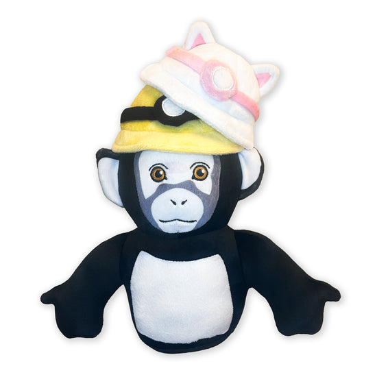 CHIMP PLUSHIE WITH MAGNETIC CAPS