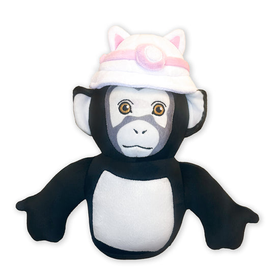 CHIMP PLUSHIE WITH MAGNETIC CAPS